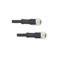 Amphenol LTW M12B05FL-12BFL-SB010 Sensor Cables / Actuator Cables M12 Circular Metric Connector, B Code, Metal, 4A, 05 pins, Female Connector, Female Contact, Straight-to-Straight, Screw Thread, Overmolded Double Ended, Length 10000mm, IP68 / IP69K
