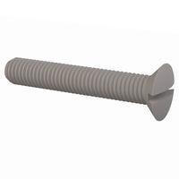 Essentra Components 50M100150L060 ສະກຣູຫຼັກຫຼັກຊອດ 90 Slotted CSK Screw, M8 X 1.5 Thread, 60mm Lg