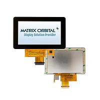 Matrix Orbital MOP-TFT480272-43G-BLM-TPC ໂມດູນຈອກສະແດງ TFT LCD 4.3 ນິ້ວ PCAP ຊຸດ G