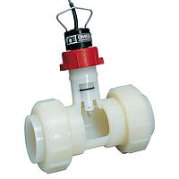 OMEGA FP-5101 ລະບົບກວດຈັບການໄຫຼ PVDF ສໍາລັບການໄຫຼຂອງຂະຫນາດກະທົບ (± 0.2 ft/s, 100 °C, 1/2 in, NPT Female, 8 in)