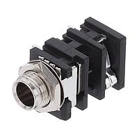 Amphenol Audio ACJM-MHOM ຕູ້ໂທລະສັບ 1/4" ຈໍາເລັກ Hor CHASIS CONN PLSTC MNT