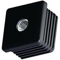 Essentra Components 498591 ອຸປະກອນຕິດຕັ້ງທ່ອງແລະເຄື່ອງສະຫມັກ 35X35mm SQUARE GLIDE ມີ 10 ການກວດສອບທີ່ມີການກວດສອບ 1.0-1.5mm
