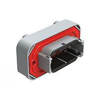 Amphenol SINE Systems ATM13-12PB-BM01 ຕູ້ຮັບ PCB ຕຳແໜ່ງ 12 ທາງ RA Flng Mnt 12POS ສີເຫຼືອງທອງ