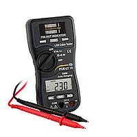 PCE LT 15 Lan-Tester ກັບ Multimeter (750VAC, 1000VDC, 4 MΩ)