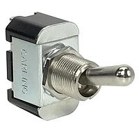 Carling Technologies 6FA53-73/TABS Toggle Switch 1-pole, (ON) - None - OFF, 10A/15A 250VAC/125VAC 3/4 HP, Non-Illuminated Bat Style Toggle Switch with .250 Tab (Q.C.)