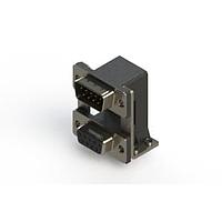 EDAC 663-009-264-050 ຕູ້ສະຫນອງ Dual Port D-Sub ມຸມຂວາ ຕູ້ສະຫນອງ Dual Port D-Sub