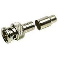 AIM-Cambridge / Cinch Connectivity Solutions 27-9209 ຕົວເຊື່ອມ BNC STRT CRIMP PLUG 2-PIECE RG6 TEF
