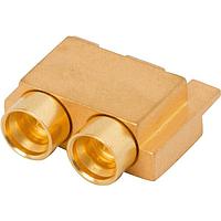 Amphenol SV Microwave 3811-60049 ຕູ້ຕໍ່ຕ່າງພອດຫຼາຍ Multi-Port Connectors SMPS M Edge Launch Connector 2 Port, FD