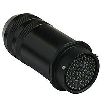 Amphenol Audio MP-6511-61S ຕົວເຊື່ອມຕໍ່ Circular MIL Spec 61 Pole ຜູ້ຍິງ ຕົວເຊື່ອມສາຍຫນັກ, NPT 3/4 ກະດູກສາຍທີ່ມີການດັບກະດູກ