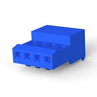 AMP Connectors - TE Connectivity 3-641192-4 ຮູງຮັບ Receptacle RCPT 4P 26 AWG ສີຟ້າ