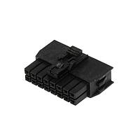 Molex 105308-1216 ກອງຢູ່ຮັບສະຫນອງ NanoFit TPA Recp Hsg Dual Row 16Ckt ສີດຳ