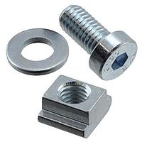 RK Rose+Krieger 4026208 ຊຸດອຸປະກອນຕິດຕັ້ງ FIXATION SET, SLOT STONE N, M8 X 16MM ໝຸດ, ແມດ, ວາຊເຊີ, ລົງສະຫງວນເຫຼັ້ມ, SLOT GEOMETRY 40