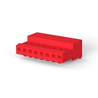 AMP Connectors - TE Connectivity 3-641534-8 ຮູງຮັບ Receptacle 8 POS RECPT 22 AWG ສີຂາວ ມີແຖວສີແດງ