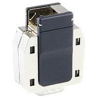 Molex / FCT 213032-1002 EMI/RFI ປ້ອງກັນ Backshell FCT JUWEL SIZE1 ກວດສອບສາຍສີ ສີດຳ