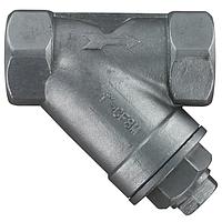 Dwyer SYS-05 ຕອງກັບ Y ສ່ວນເຫຼັກບໍ່ຜະລິດກັບການກະທົບ, ຕ້ານການກະທົບ, ການໄຫຼສູງ, ອຸປະກອນອັດຕະໂນມັດ (NPT Female, 1 1/4 in, Up to 800 psi)