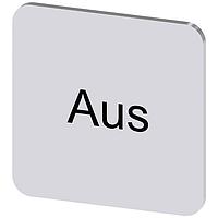 SIEMENS 3SU19000AF810AC0 ປ້າຍປະກັບ, Aus INSCR. LABEL, SILVER 22 X 22MM, AUS