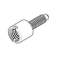 AMP Connectors - TE Connectivity 1339381-4 ອຸປະກອນເສີມ SCREWLOCK, RECPT, MINI-RJ21, ຖົງ 100 ຊິ້ນ