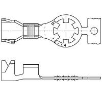 Molex 19084-0006 ວົງແຫຼມ STAR RING TONGUE
