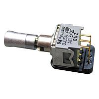 Nidec Components ATLE42D-2M4-Z ສະຫນັບສະຫນູນປ່ຽນສະຖານະຍ່ອຍຂະໜາດນ້ອຍທີ່ລະບຸໄດ້ Washable Subminiature Toggle Switch DPDT, ON-ON, ຄອບຄອງເຄື່ອງປ່ຽນ, 5mm smooth bushing, ເຄື່ອງຕໍ່ຕົວຕົວຕົວ PC ແບບຕົວຢ່າງກັບ bracket, 50mA @ 48V AC/DC, washable