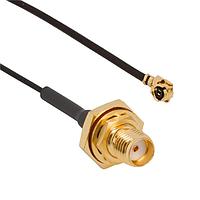Amphenol RF 336309-12-0150 ສາຍສັ້ນ RF SMA Jack-AMC RA Plug 113mm Cable, 150mm