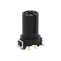 ERNI - TE Connectivity 494145-E ອິນເຊີດ M12 ຜູ້ຍິງ, ລະຫັດ A, 5P, 17MM THR