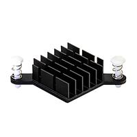Same Sky (formerly CUI Devices) HSB39-252509P ຮອງຮ້ອນ BGA heat sink, BGA, 25 x 25 x 9 mm, 2 ກົດກະແພງມີ flange
