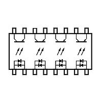 Renesas Electronics PS2805C-4-V-F3-A ອອບໂຕຄູເລີ Optocoupler ອອກພຸດ Transistor 16-pin SSOP