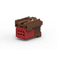 AMP Connectors - TE Connectivity 1-1411325-3 ກອງປະກອບປະຕູສ່ອງ 2X3POS. GET-ASSY SKT HOUSING