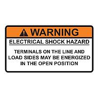 HellermannTyton 596-00921 ແຜ່ນສະແດງພະລັງງານແດດ Metal Solar Placard, WARNING ELECTRICAL HAZARD, 3.75" x 2.0", AA, ສີສົ້ມ/ເງິນ, 5/pkg