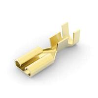 AMP Connectors - TE Connectivity 63654-1 ປຸ່ມຮັບ 187 FASTON REC 20-16