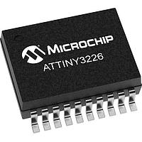 Microchip Technology ATTINY3226-XU MCUs 20MHz, 32KB, SSOP20, Ind 85C, ສີຂຽວ