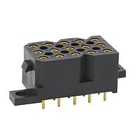 Eaton Souriau-Sunbank SMS15GE3 ປະຕູຕິດບອດຕົວຍືນຕົວຍືນ STRAIGHT BOARDMOUNT FEMALE
