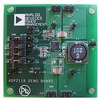 Analog Devices ADP2118-EVALZ ຕົວຄວບຄຸມແຮງໂຕລະຟັດ - ຕົວຄວບຄຸມສະຫວັດດີງ 3A ຕົວແປງ DC-DC ລະດັບລົດລົງທີ່ມີການປະສົມສັນຍຍາລະດັບ
