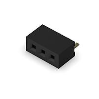 GCT (Global Connector Technology) BC075-03-A-L-A ປຸ່ມຊ່ອງ 3w, 1.0mm Pitch Socket, SIL, SMT, ຢູ່ພາຍໃຕ້, GF, Tape+Reel