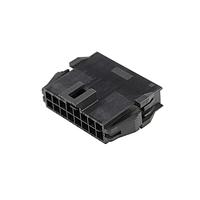 Molex 201444-1216 ກອງປະກອບປລັກ NANO-FIT PLUG HSG DR 16CKT PANEL BLK