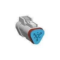 Amphenol SINE Systems AT06-3S-RJL120 ປຸກຕໍ່, 3-ທາງ, J-1939, ຕໍ່ຕ້ານ 120 ໂອມ, ສີເທົາ, ຝາສຸດ, ກະບັບລັດ (ມີການລັດສີຟ້າແບບກວດເຊື່ອມ)