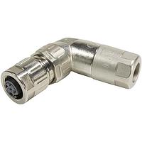 HARTING 21038814405 ມຸມຂວາ M12 D CODE 04P FE ANGLED SCL