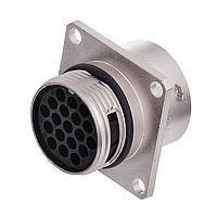 Amphenol SINE Systems RT0W01419SNH03 ຕົວເຊື່ອມຕໍ່ປະກອບ, ຂອງຮູບສີ່ແຫ່ງ, 19 ຕຳແໜ່ງ, ຜູ້ຍິງ, ຂະໜາດເປົາ 14, ມີຢາຊິໂລຄອນ