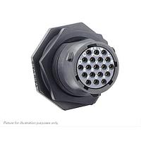Eaton Souriau-Sunbank UTSX714D19SY32 ຮັບສະຕິເຄື່ອງ Jam nut receptacle & hold down clips, ບໍ່ມີ backshell, ມີ 19 ຕິດຕໍ່ PCB ຍິງ, IP68/69K ໃນສະພາບບໍ່ໄດ້ຕ້ອງການ, ການກຳນົດກະແຈ Y