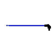 BIVAR SZR4-10.00-F5PBE-6 ທ່ອສວ່າງແບບຍືນຍາວມີເຄື່ອງສະແດງແສງ LED 10 ນິ້ວ, ສາຍເສັ້ນສີຟ້າ, ເລນສສີຟ້າ