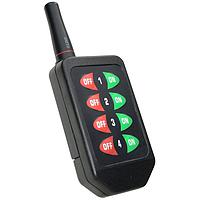 Linx Technologies - TE Connectivity CMD-HHLR-433-MD ຕົວສົ່ງ RF 8 ປຸ່ມ ລະດັບທາງໄກ ມືຖື TX 433MHz ປຸ່ມ Snap