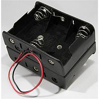 Eagle Plastic Devices 12BH262-GR ຖານຖ້ວມແບດເຕີຣີ 6 C CELLS ມີດ້ວຍ 6" LDS