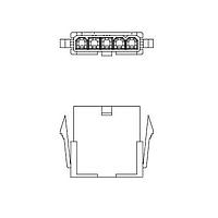Adam Tech DMF-04-W-S ກອງປະກອບປລັກ CONN PLUG HSG 4POS 4.20MM