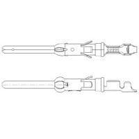 AMP Connectors - TE Connectivity 5-163085-2 ຕິດຕໍ່ວົງກົງມາດຕະຖານ .062 ປິນປະເພດ III Contact