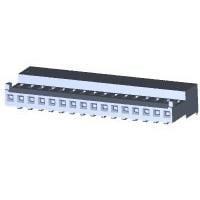 AMP Connectors - TE Connectivity 4-643816-6 ການປະກອບ Receptacle 16P MTA100 CON ASSY POL WHT W/GRN STRIPE