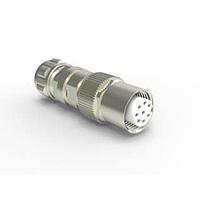 AMP Connectors - TE Connectivity 1-2308323-1 ສາຍຕົວຜົນ M12 A-CODED M-8 CAB CRIMP FEMALE 4-6.5mm