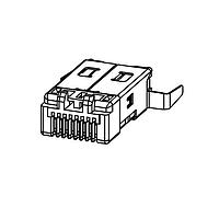 Pulse Electronics E5088-01C6R5-L ຕູ້ຕໍ່ເຊື່ອມມົດູລາ / ຕູ້ຕໍ່ເຊື່ອມ Ethernet CONN,RJ45, ທາງເຂົ້າດ້ານບູດ,1X1, 8P8C, NPB