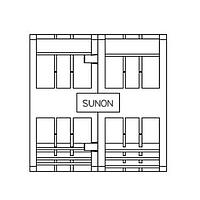 Sunon PF80801BX-000U-A9H ພັງລົມ Axial Axial, 80x80x80mm, 12VDC, 5.44"H2O, ການເລີ່ມຕົ້ນອັດຕະໂນມັດ, ການສັ້ນນ້ອຍ/ການໄຫມ່ອາກາດສູງ