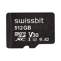Swissbit SFSD512GN1AM1TB-E-XG-211-STD ບັດ MicroSD ອຸດສາຫະກຳ microSD Card, S-50u, 512 GB, 3D TLC Flash, -25C ຫາ +85C