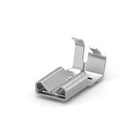 AMP Connectors - TE Connectivity 2238205-3 ຂໍ້ຕໍ່ 250 FASTON, FLAG, REC., 22-16 AWG, PTBR